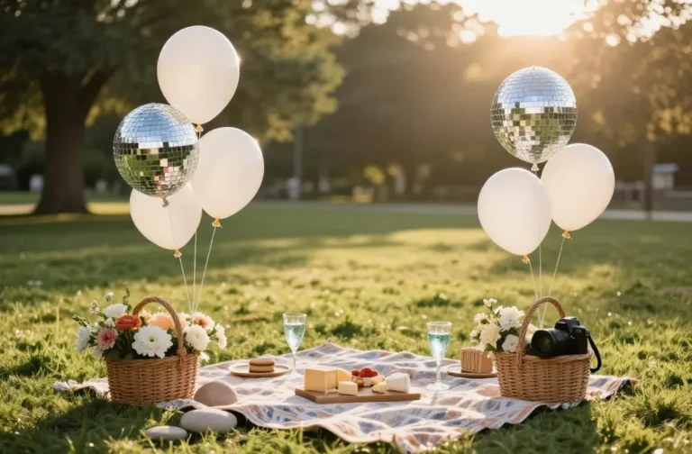 Genius 9 Ways to Anchor Disco Picnic Balloons Outdoors (Without Sandbags Showing)