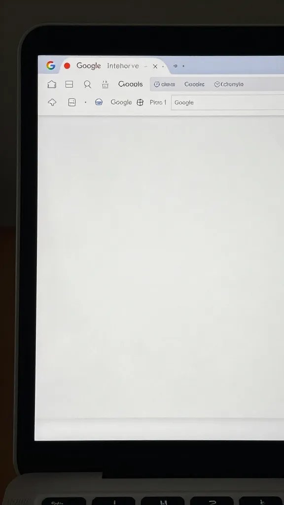 closeup of Google Doc title bar on laptop screen