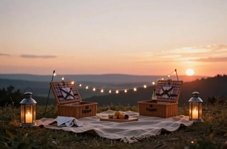The Secret to How to Use "String Lights" and "Lanterns" for a Sunset Picnic