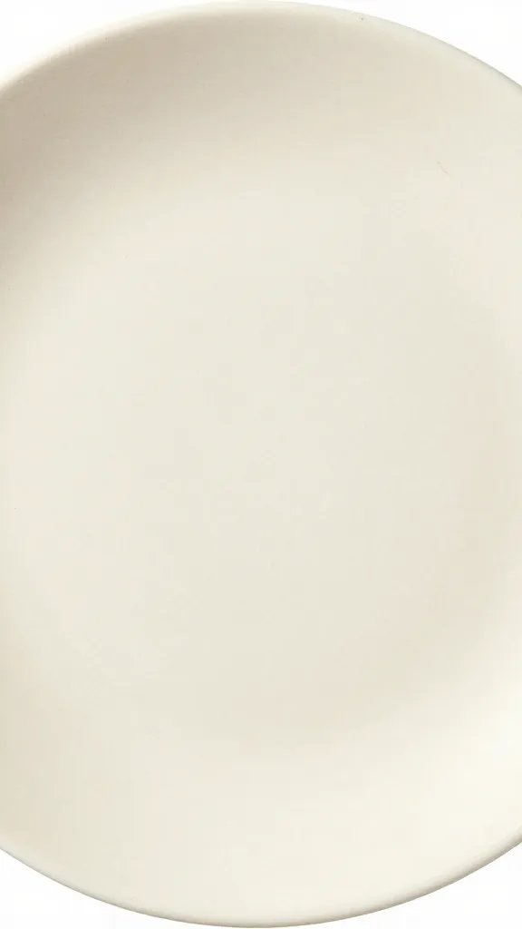 single bamboo-fiber plate with subtle speckles, top-down