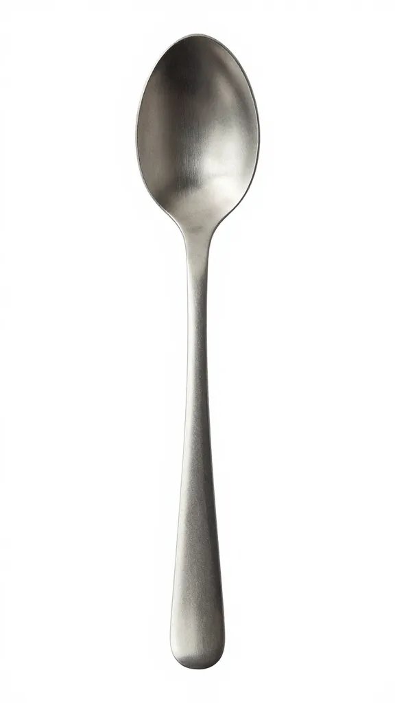 compact metal spork with matte finish, product shot
