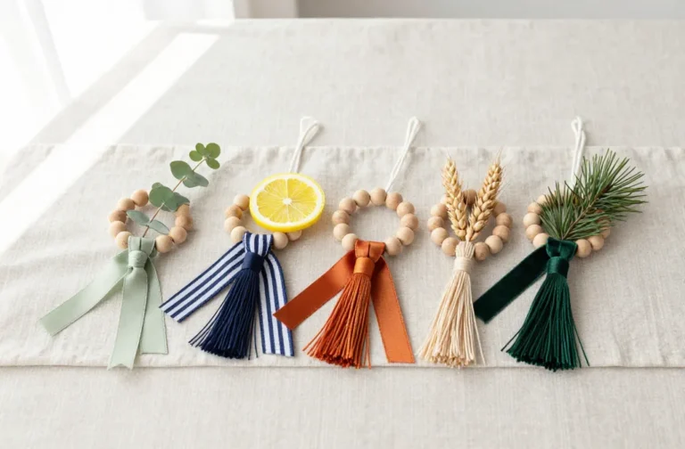 Viral Diy "Wooden Bead Tassel" Napkin Rings for Every Season