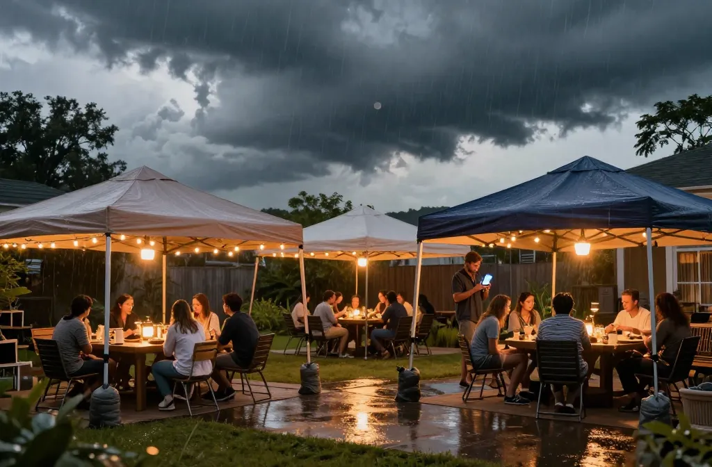 Storm-Proof Your Party How to Handle Inclement Weather: a Plan B for Outdoor Events
