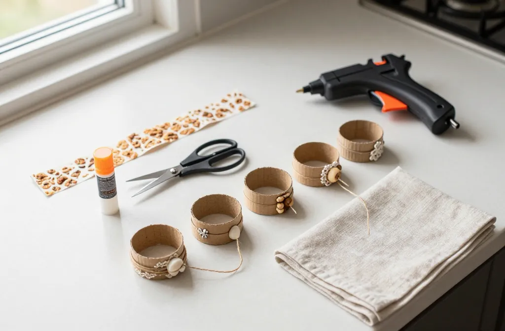 How to Use "Hot Glue" to Create Unique and Stylish Napkin Rings Fast