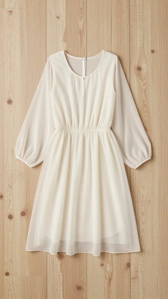 chiffon runner layered over visible water-stained wood grain