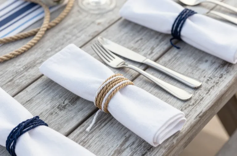Make Diy "Nautical Rope" Napkin Rings for a Yacht-Inspired Picnic