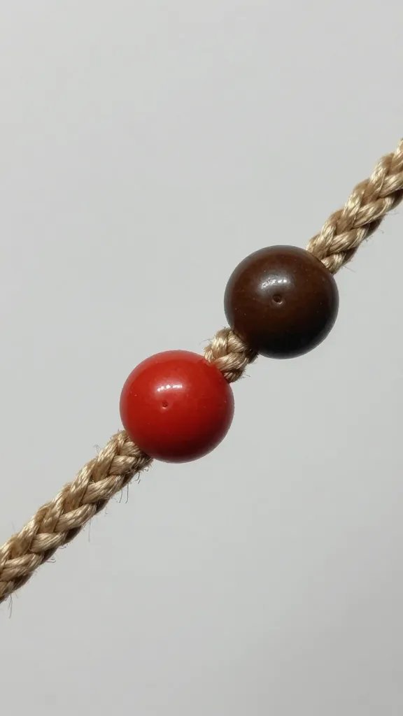 closeup hot glue bead joining rope ends seamlessly