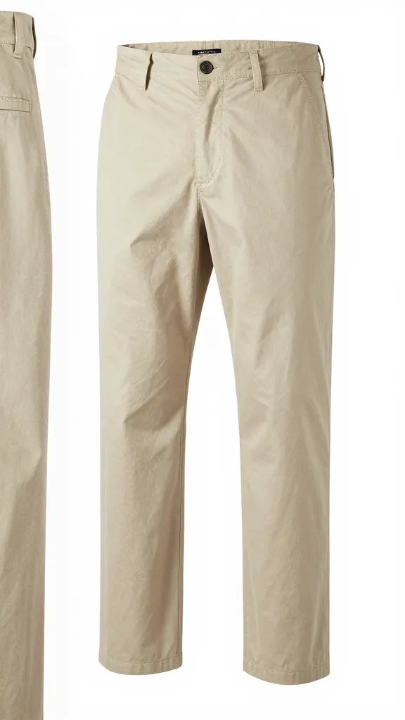 beige chino pocket with subtle crease, handstitched seam