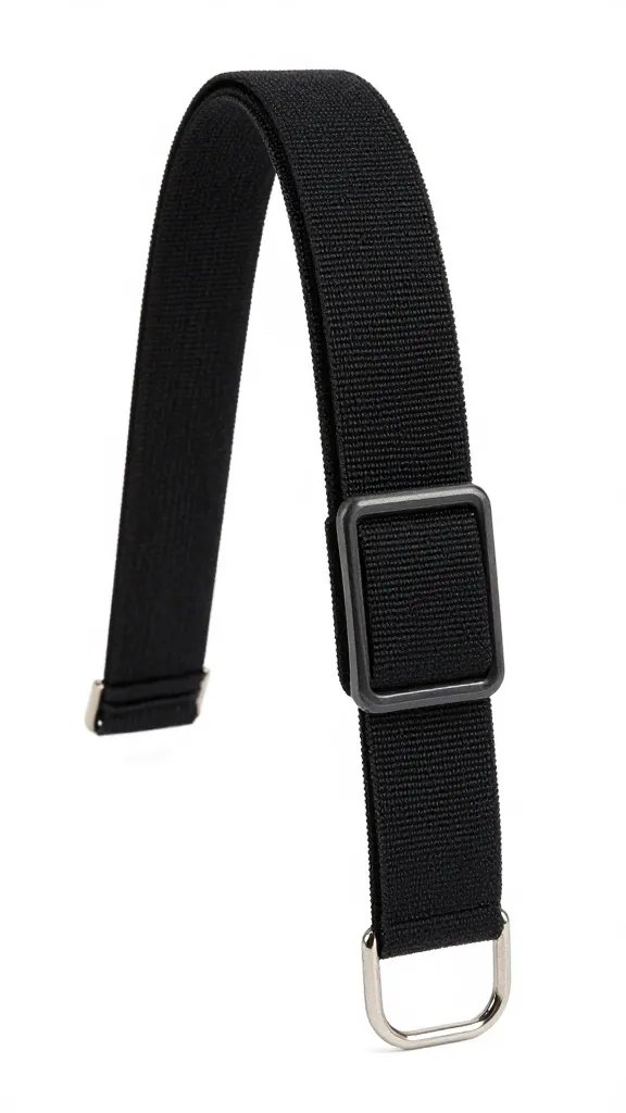 adjustable Velcro strap for three-legged race, studio lit