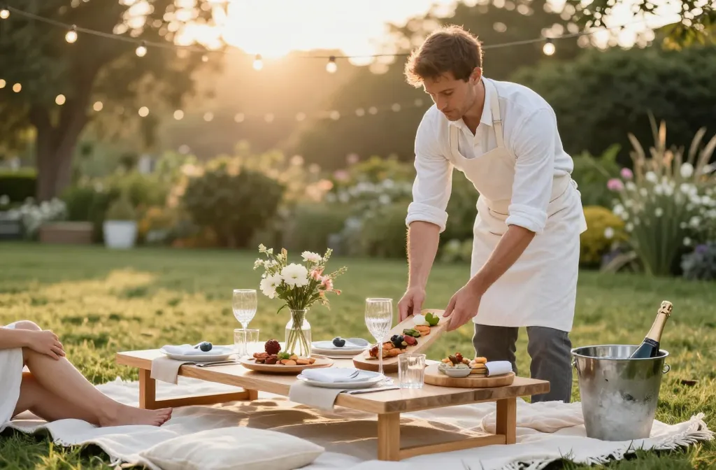 Viral Guide the "Picnic Butler" Trend: How to Elevate Intimate Wedding Receptions