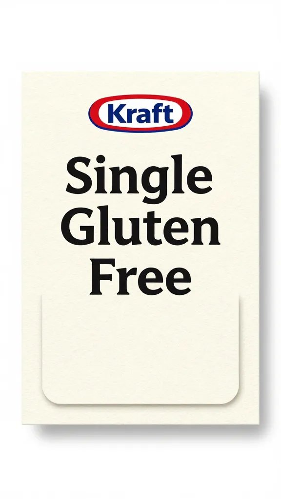 single gluten-free label tent card on kraft paper