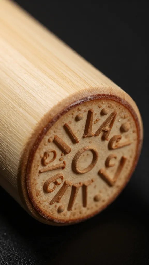 Parmigiano rind stamp detail under side light, macro