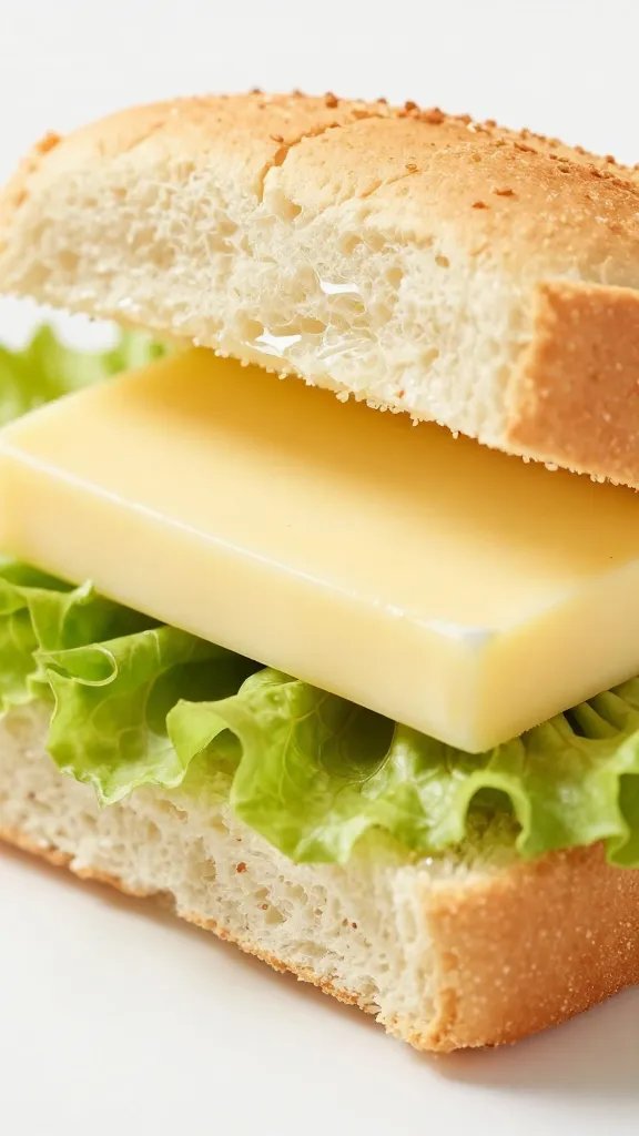 closeup of mini sandwich with butter lettuce moisture barrier