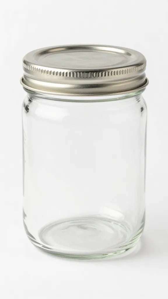 wide-mouth 12 oz soup jar with two-piece canning lid