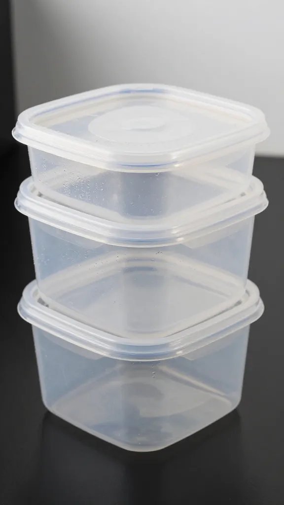 airtight plastic container of pico, condensation on lid