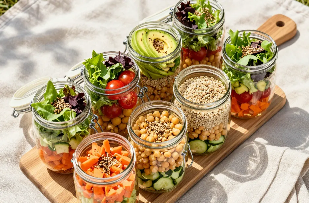 Master the Art of the Individual "Salad Jar": Mess-Free Picnic Food