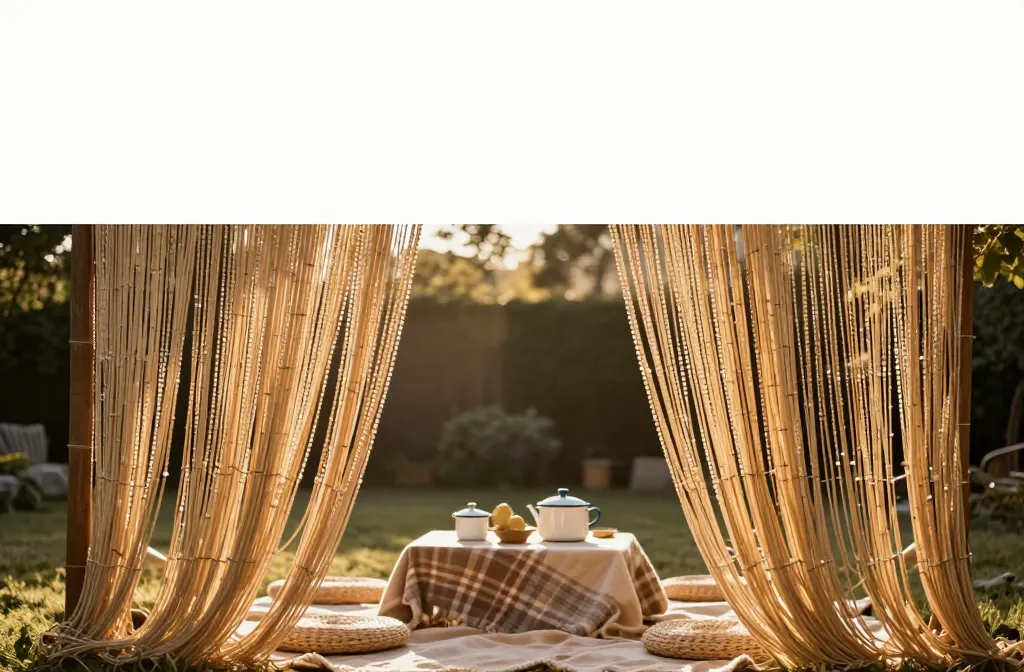 The Secret to How to Use "Bamboo Beaded Curtains" for a Retro Picnic Vibe