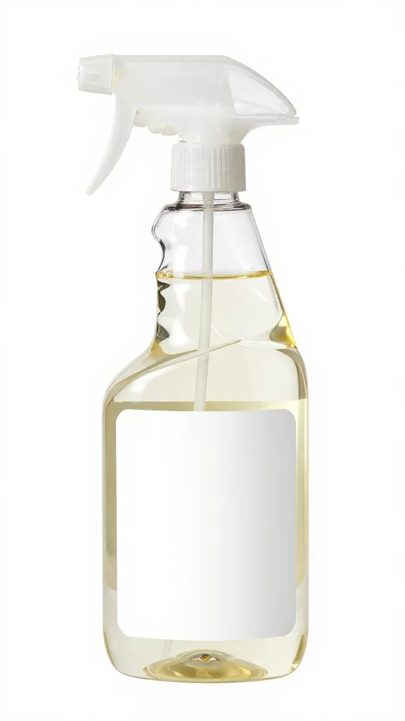 spray bottle of vinegar water for quick cleanup