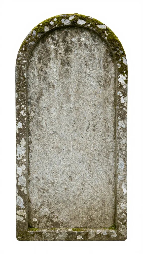 rustic stone path entry marker, mossy edge detail