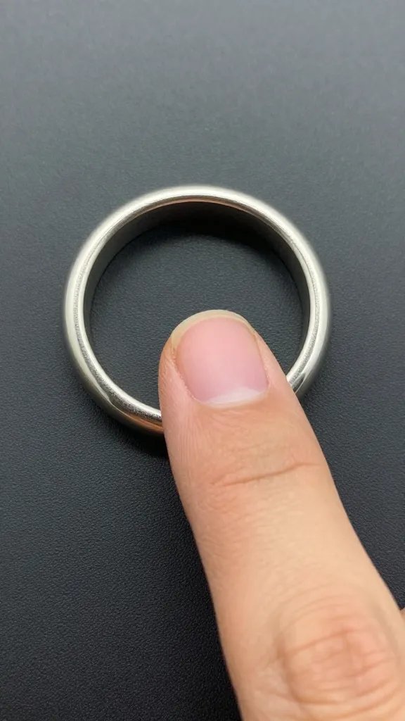 fingertip tapping plate rim to test clear ring