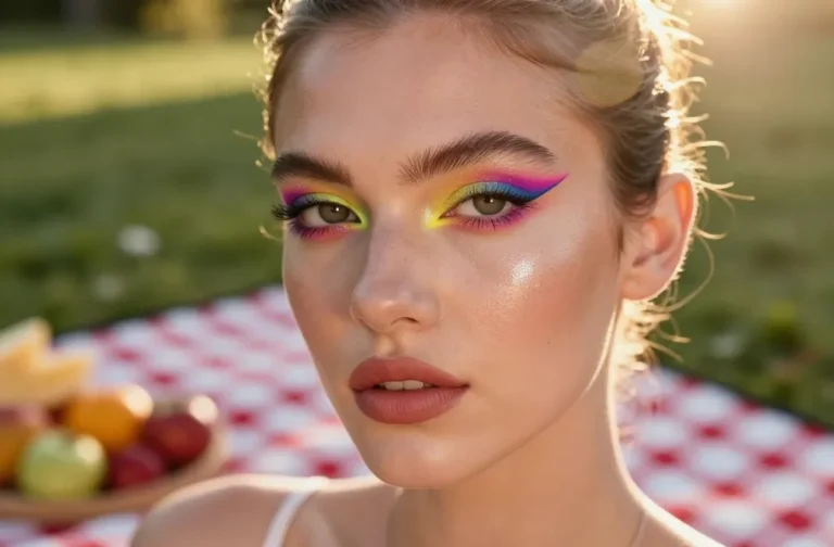 The "Glitchy Glam" Aesthetic: Avant-Garde Makeup for Picnic Photoshoots Unleashed