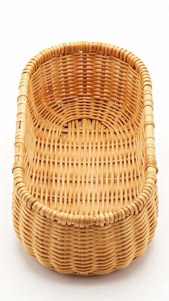Rattan bread proofing basket with crust imprint