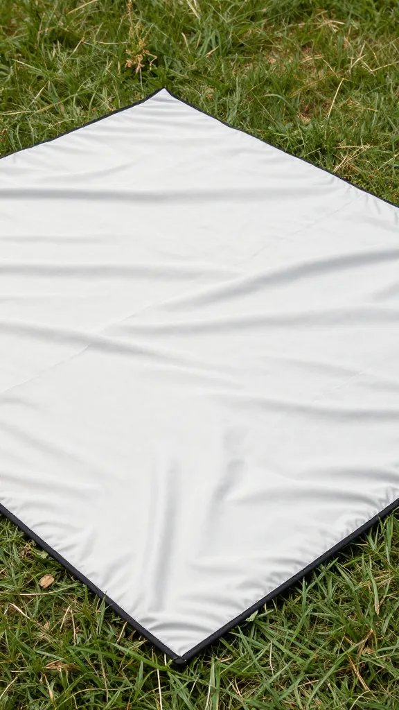 microfiber picnic blanket waterproof underside edge detail