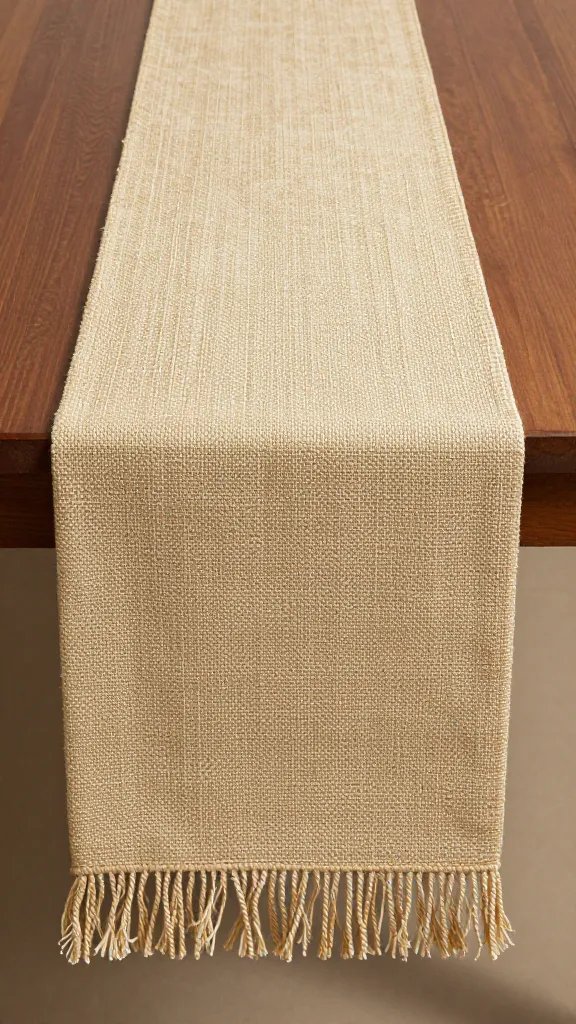Aso-oke table runner selvedge, tactile weave