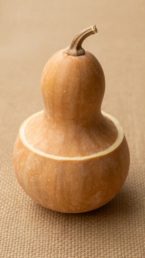 Calabash gourd cup atop Aso-oke texture closeup