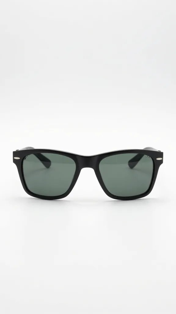 folded sunglasses placed at front sightline marker