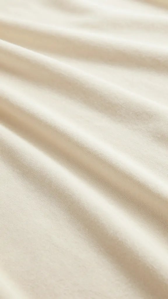 hand smoothing soft wool picnic blanket over tarp