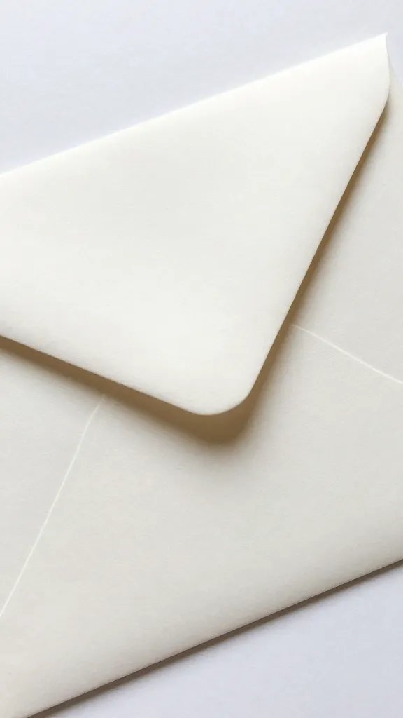 elegant envelope sealed, addressed to host, macro shot