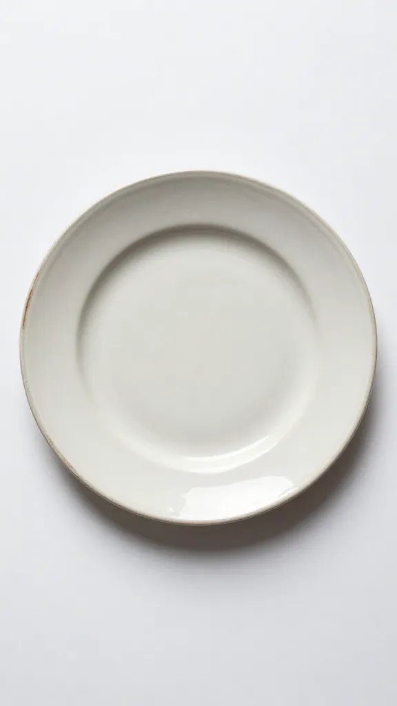 Single place setting with mismatched vintage plate