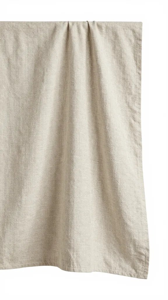 linen corner with waterfall fold, no bunching
