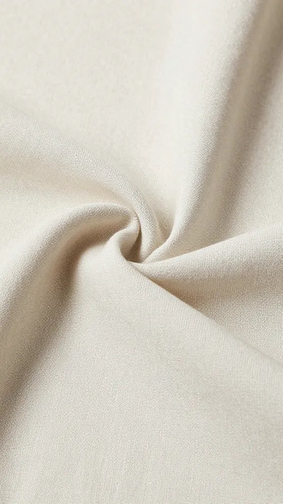 textured cotton-linen blend in waterfall fold