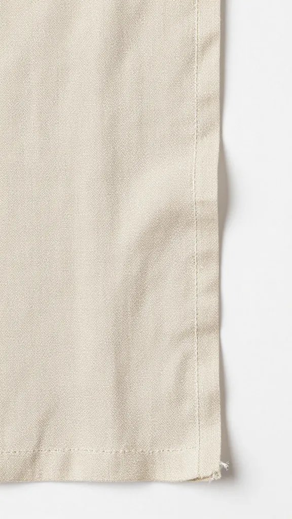 windy-day linen edge held by concealed weight