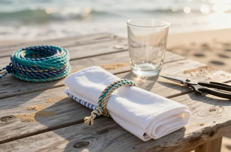 Viral Diy: Using Nautical Rope for Coastal Picnic Napkin Rings
