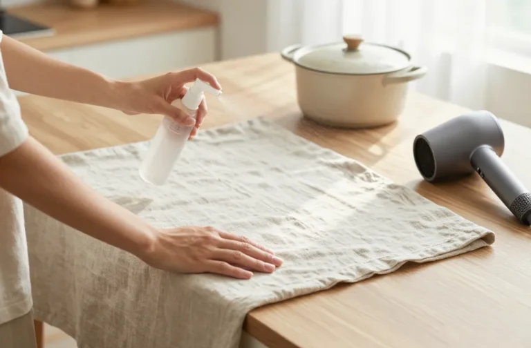 Genius 5 Tips for Smoothing Linens by Hand Without an Iron