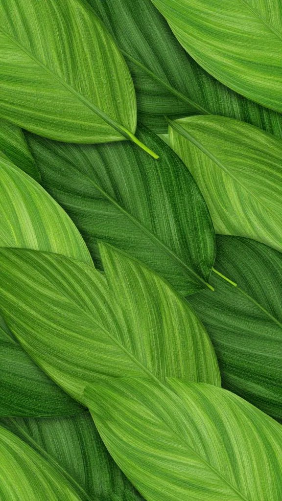 macro of alternating leaf textures, seamless layered overlap