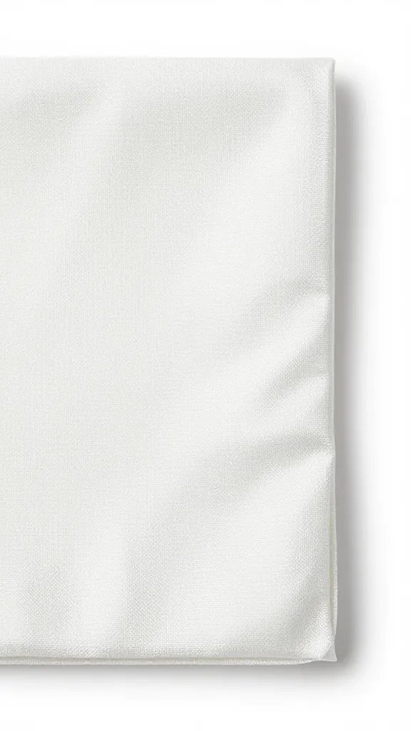 single taffeta napkin corner showing structured weave