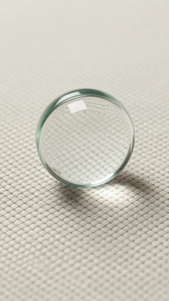 macro of weave density using fabric pick glass on tablecloth
