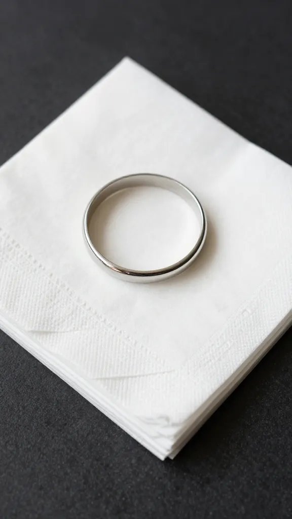 printable napkin ring template sheet, one ring cut and curled