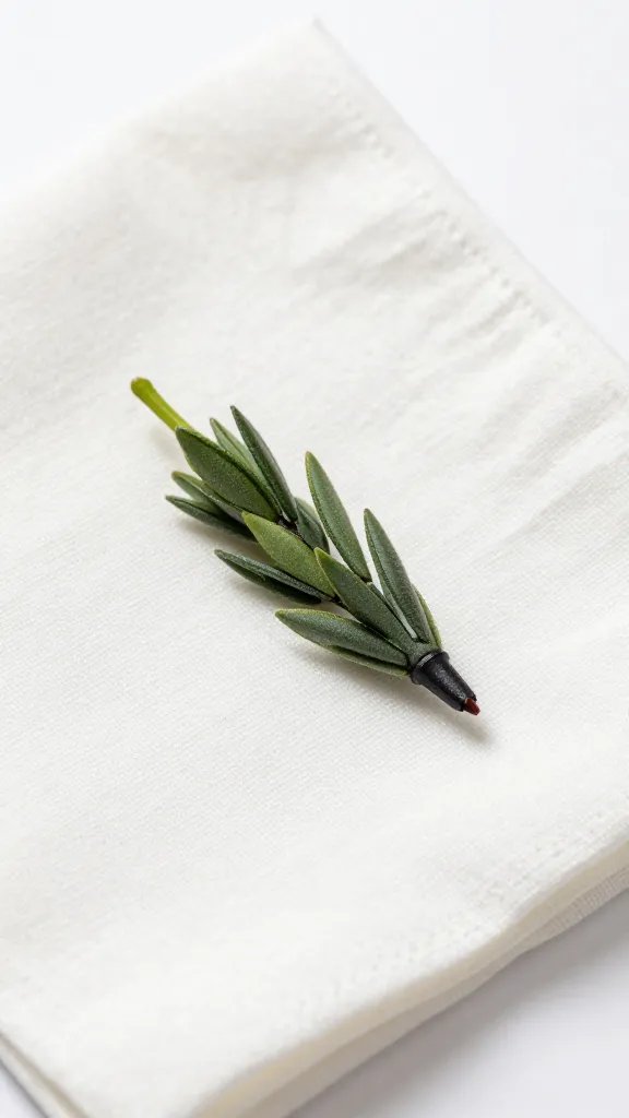 closeup powdery-tip faux graptopetalum atop white cotton napkin