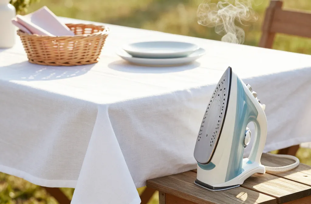 The Secret to Wrinkle-Free Picnic Linens: Damp Ironing Techniques
