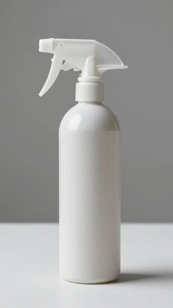 neatly rolled water spray bottle for fabrics