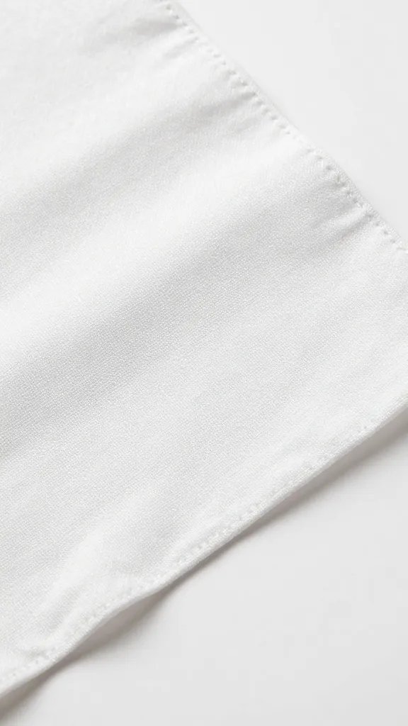 pressed picnic cloth hem with sharp stitch line