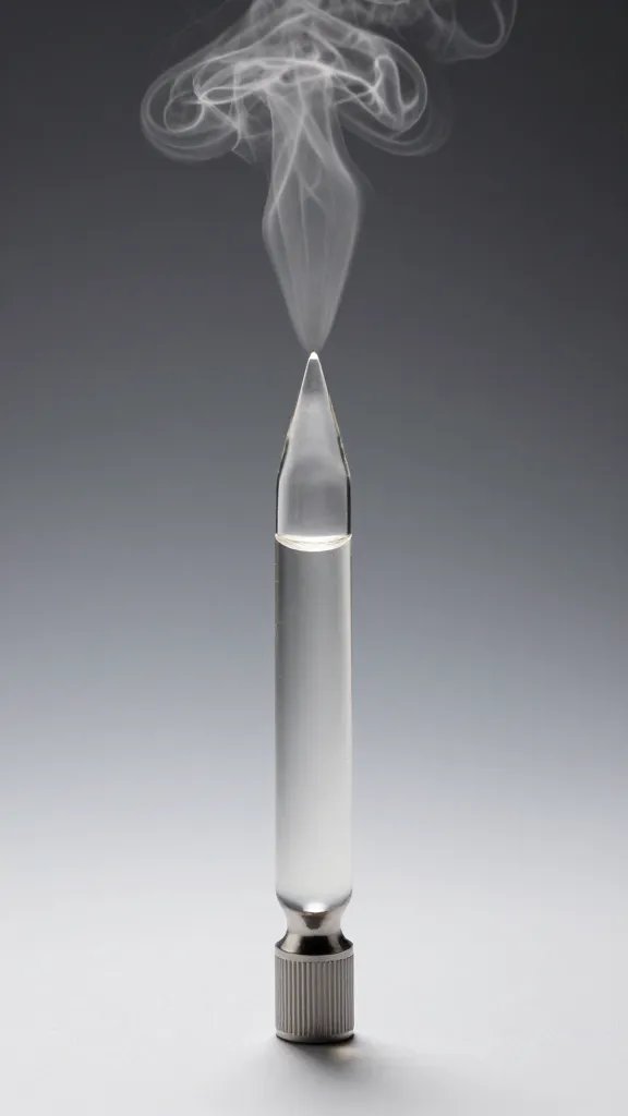 wrinkle release shot: steam burst from iron tip