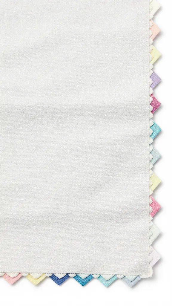 closeup of Sunbrella swatch with UV-faded edge