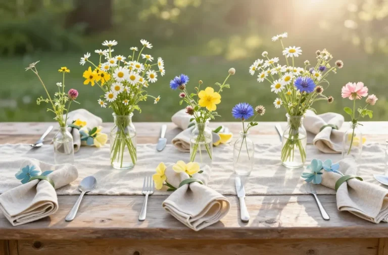 How to Match Your Napkin Color Palette to Seasonal Wildflowers Now
