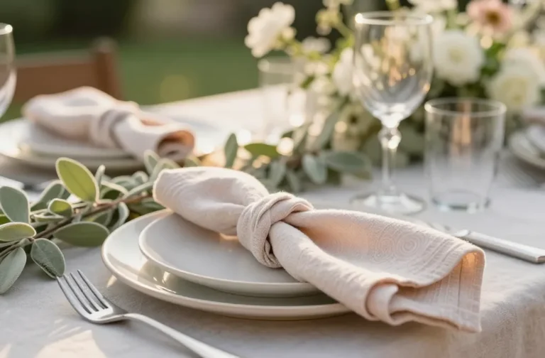 The Art of the Rosette Napkin: Adding Romance to Your Garden Setting Unveiled